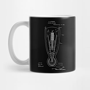 Electric Arc Lamp Vintage Patent Hand Drawing Mug